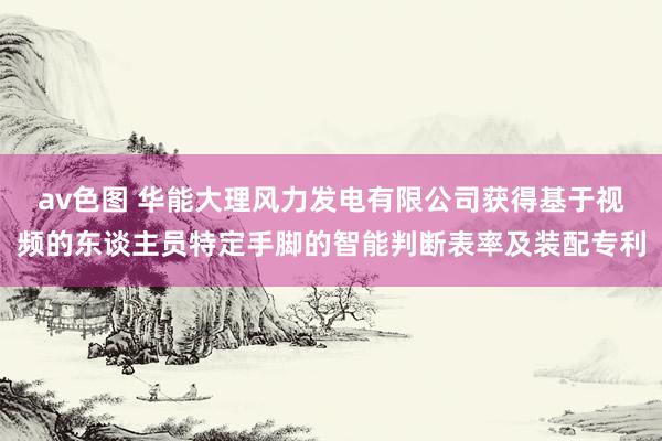 av色图 华能大理风力发电有限公司获得基于视频的东谈主员特定手脚的智能判断表率及装配专利