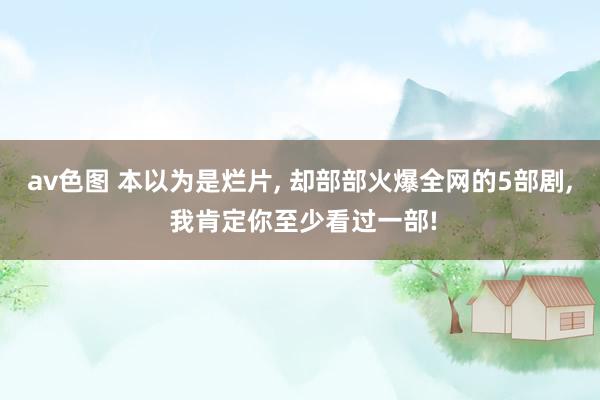 av色图 本以为是烂片, 却部部火爆全网的5部剧, 我肯定你至少看过一部!